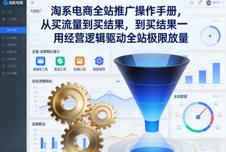 淘系电商全站推广操作手册：从流量获取到结果转化的营销策略-网赚项目资源库