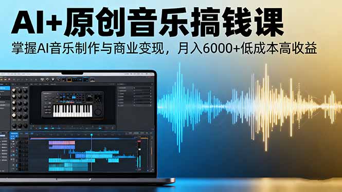 AI音乐制作与商业变现课程:掌握AI技术,月入6000+-网赚项目资源库