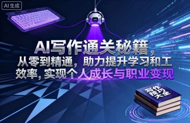 AI写作技巧：从入门到精通，助力提升学习与工作效率，促进个人成长与职业发展-网赚项目资源库