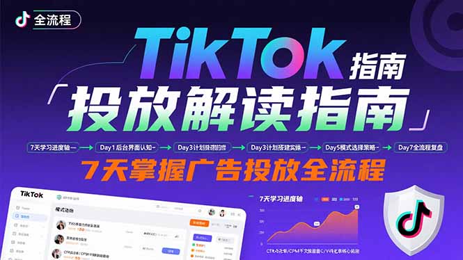 TikTok广告投放全流程解析：后台操作、计划建立与模式选择指南-网赚项目资源库