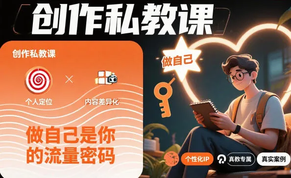 私教创作课：打造个人品牌，成为流量焦点-网赚项目资源库