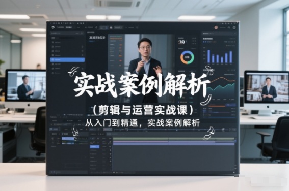 剪辑与运营实战课程：从入门到精通，实战案例解析（更新至2026）-网赚项目资源库